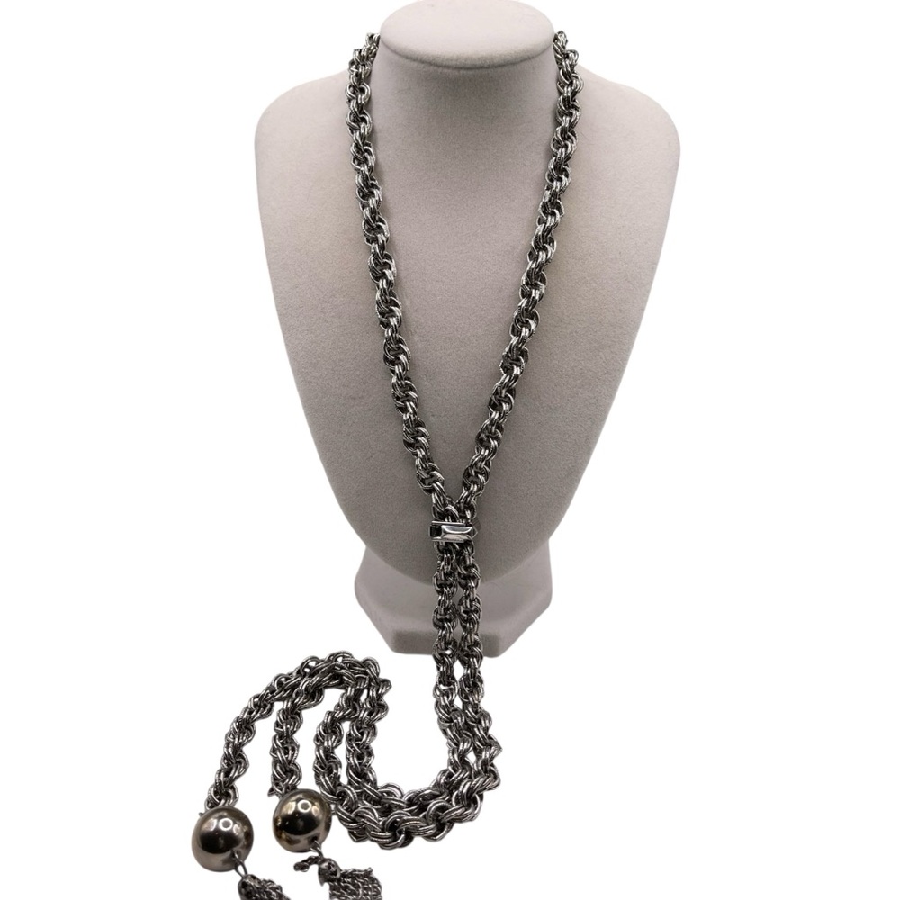 ❤️ Vintage Venetian Link Rope Lariat Necklace